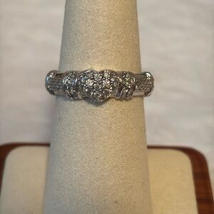 NEW AUTHENTIC Judith Ripka 925 Sterling Heart CZ Ring Diamonique